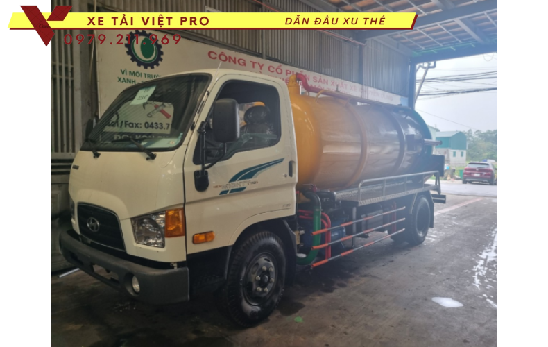 Hyundai 110 SP xe hút chất thải 6 khối