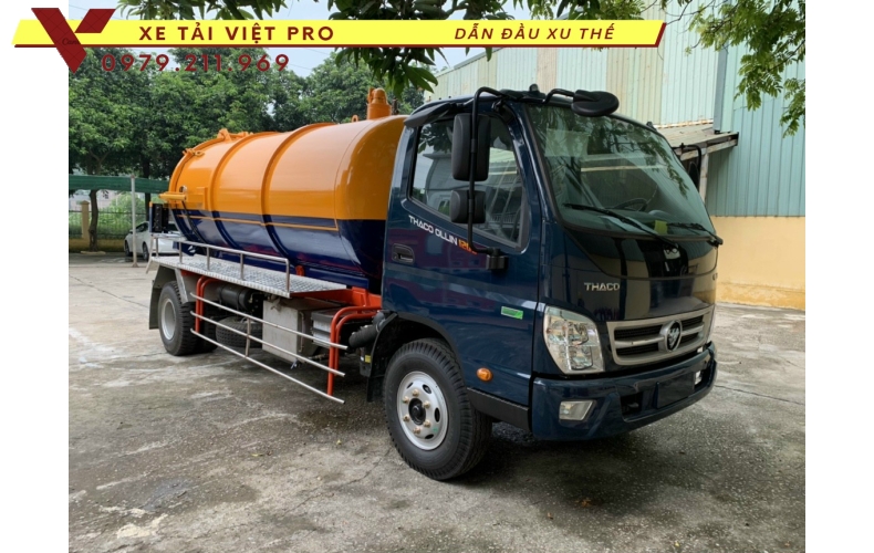 Báo giá xe Ollin S120 hút bể phốt 7 khối mới nhất hiện nay