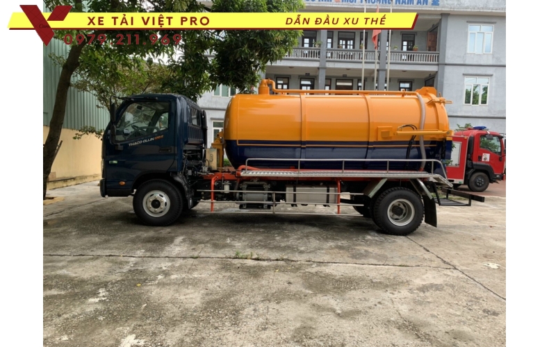 Báo giá xe Ollin S120 hút bể phốt 7 khối mới nhất hiện nay