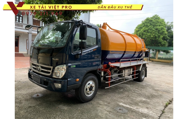 Báo giá xe Ollin S120 hút bể phốt 7 khối mới nhất hiện nay