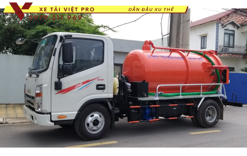 Xe hút chất thải 3 khối JAC