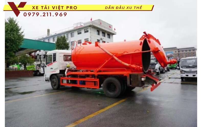 Xe tải Dongfeng hút chất thải 9 khối