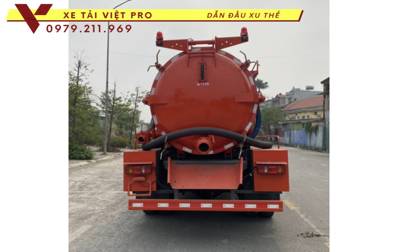 Xe tải Dongfeng hút chất thải 9 khối