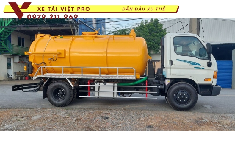 Hyundai 110 SP xe hút chất thải 6 khối