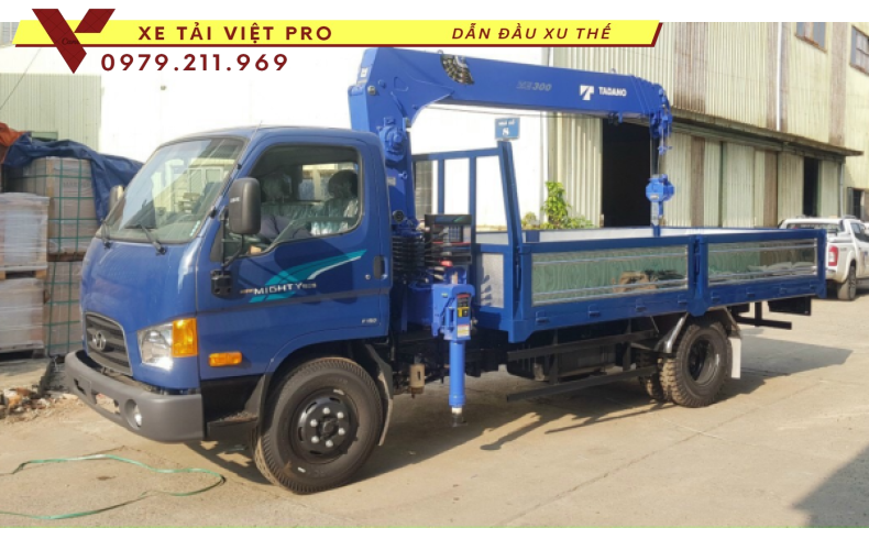 Xe tải HYUNDAI 110XL gắn cẩu Tadano 3 tấn