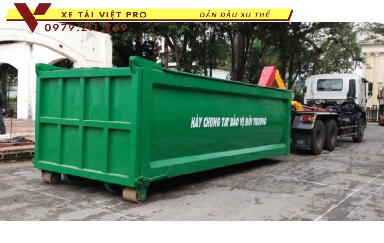 Isuzu Xe chở rác thùng rời  22 khối