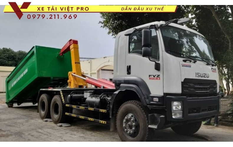 Isuzu Xe chở rác thùng rời  22 khối