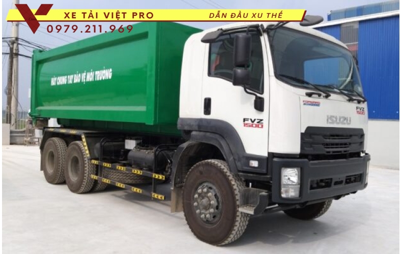 Isuzu Xe chở rác thùng rời  22 khối