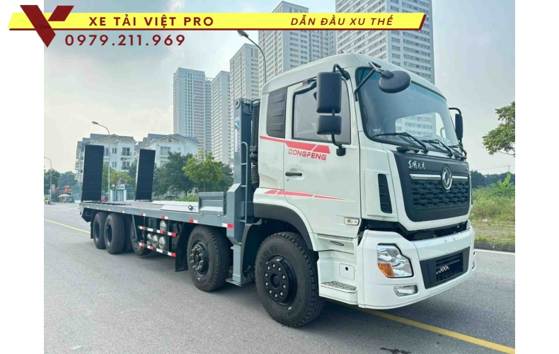 Dongfeng 5 chân nâng đầu chở máy công trình