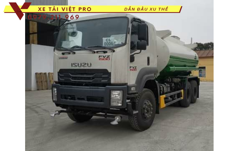 Isuzu Xe phun nước rửa đường 14 khối