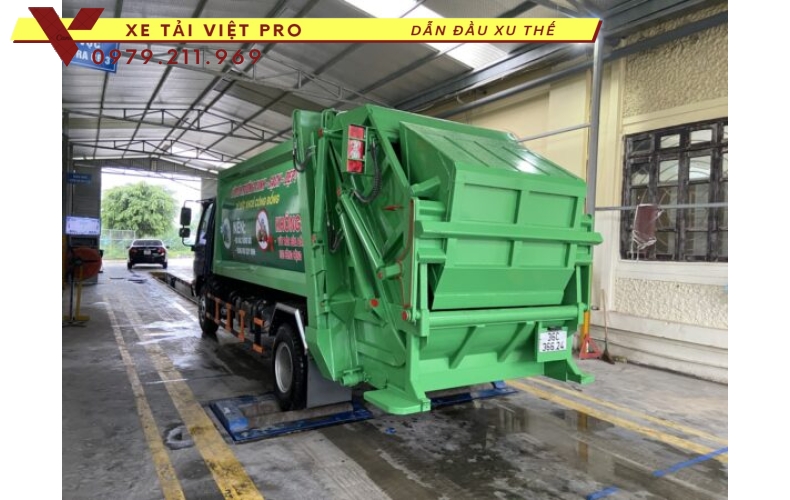 Xe Ollin S120 cuốn ép rác 11 khối