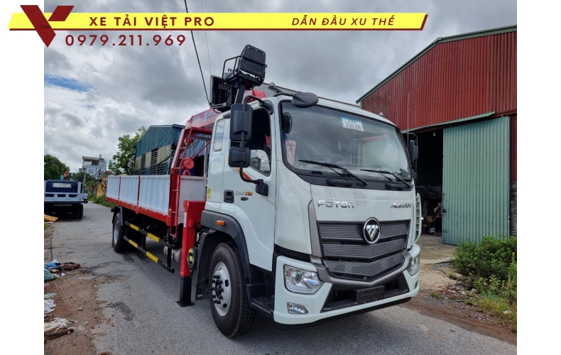 Auman C160 gắn cẩu Unic 5 tấn 4 đốt