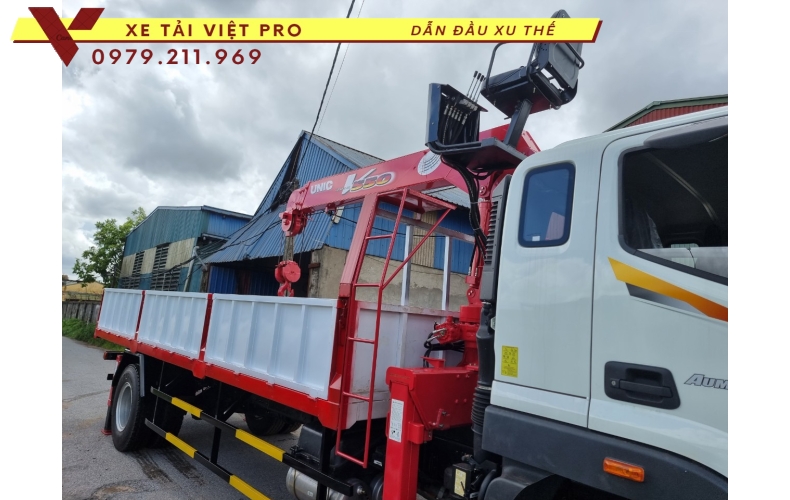 Auman C160 gắn cẩu Unic 5 tấn 4 đốt