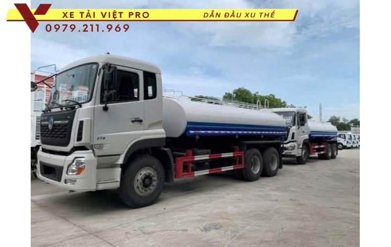 Xe Tải Bồn Téc Nước 12.5 Khối Dongfeng 6x4