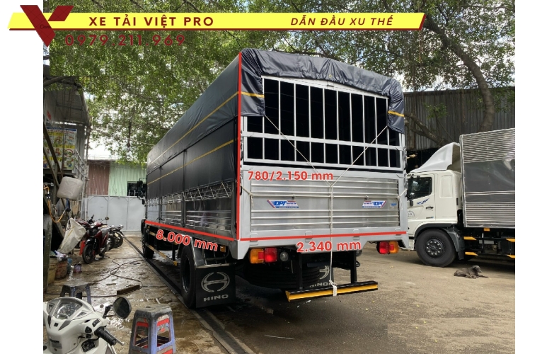 Báo giá xe Hino FG thùng mui bạt mới nhất năm 2024
