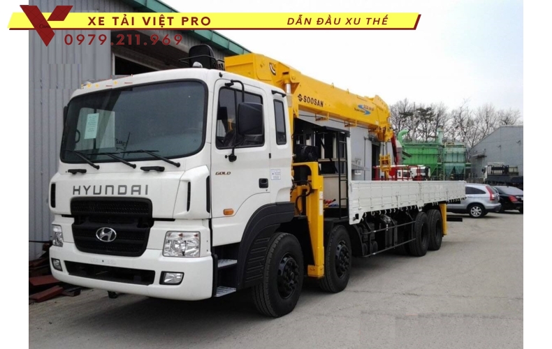 Xe Hyundai HD320 gắn cẩu Soosan 10 tấn Sự lựa chọn hoàn hảo