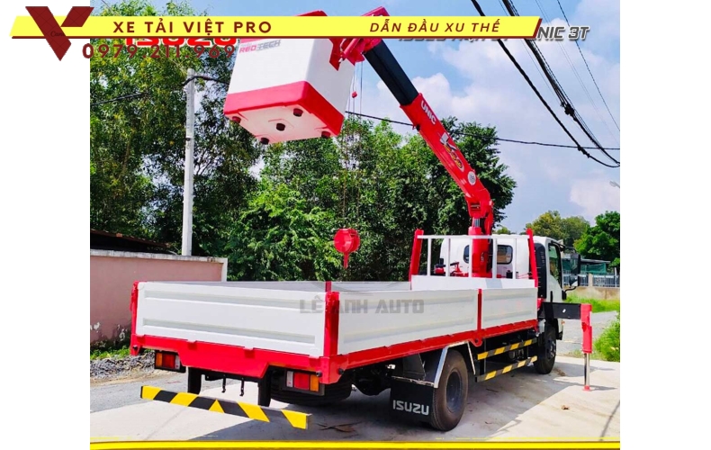 ISUZU NQR gắn cẩu unic 3 tấn 5 đốt - Sự lựa chọn hoàn hảo 