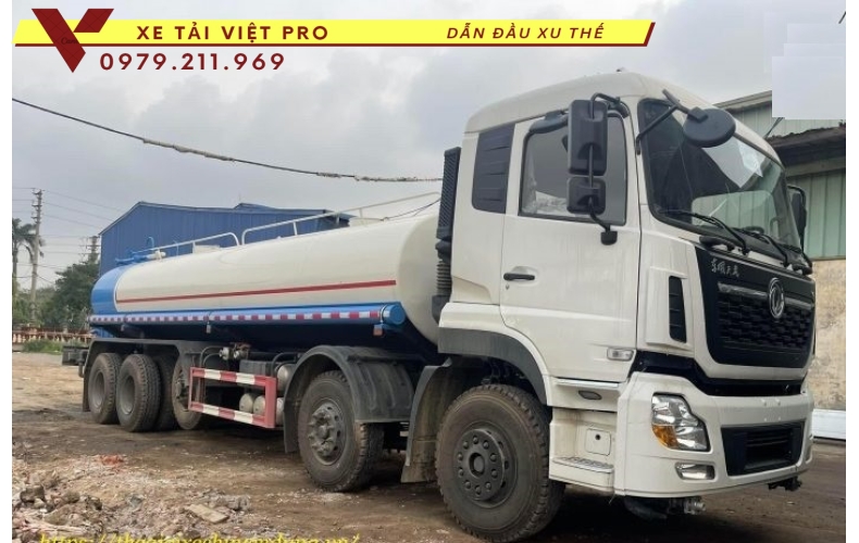 Báo giá mới nhất xe tải Dongfeng 5 chân téc nước 20 khối