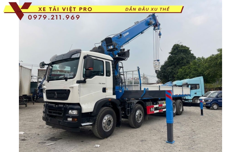 Xe Tải TX350 Gắn Cẩu XCMG 20 Tấn