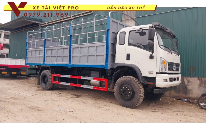 Xe Dongfeng 2 cầu 7 tấn tải thùng mui bạt - Báo giá mới nhất