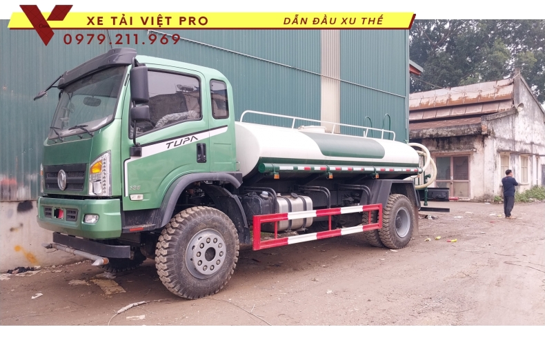 Xe Dongfeng téc nước 8 khối - thông số và giá mới nhất