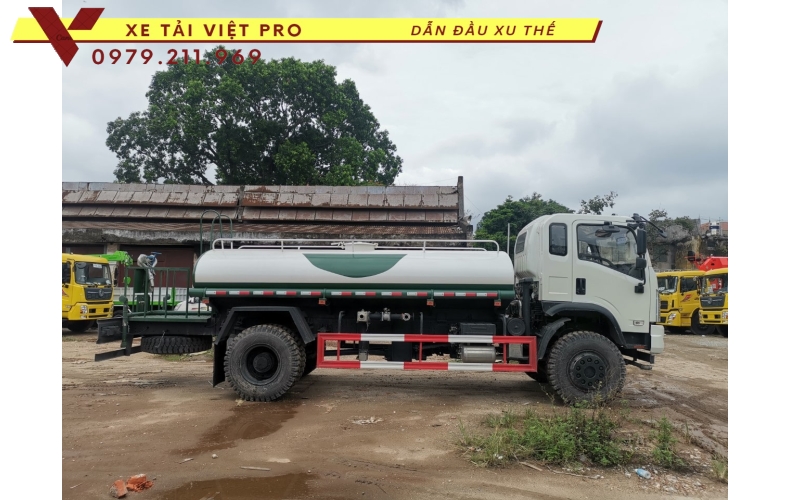 Xe Dongfeng téc nước 8 khối - thông số và giá mới nhất