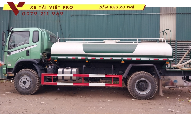 Xe Dongfeng téc nước 8 khối - thông số và giá mới nhất