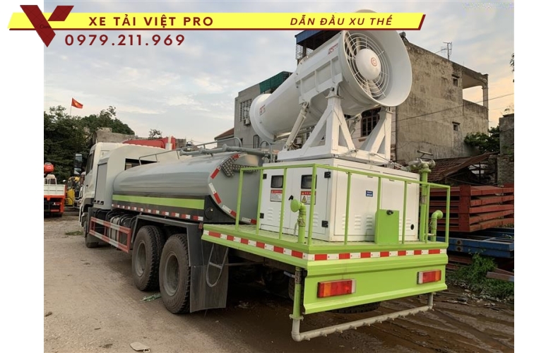 Dongfeng 3c chở nước phun sương giải pháp dập bụi nhanh