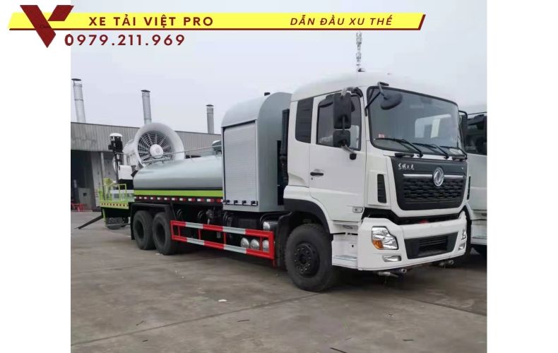 Dongfeng 3c chở nước phun sương giải pháp dập bụi nhanh