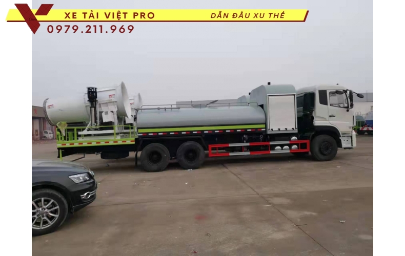 Dongfeng 3c chở nước phun sương giải pháp dập bụi nhanh