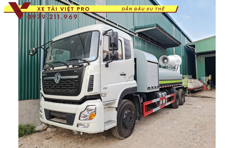 Dongfeng 3c chở nước phun sương giải pháp dập bụi nhanh