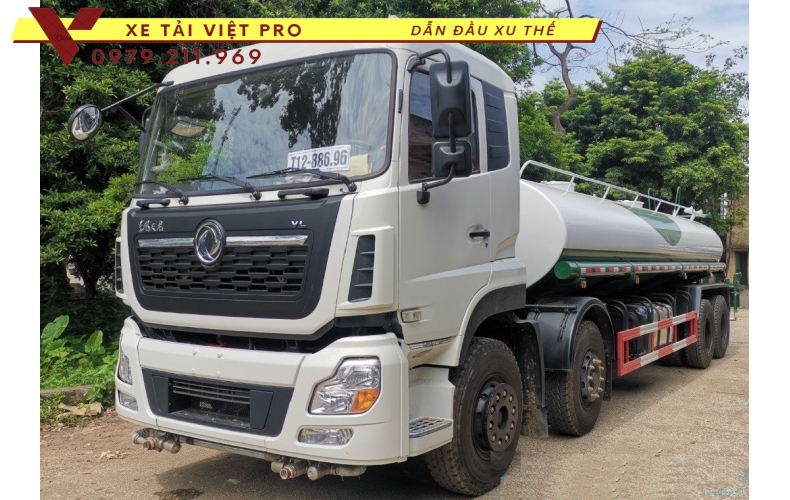 Xe tải dongfeng 4 chân téc chở nước 17 khối - Đánh giá xe